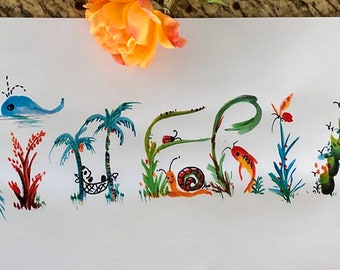 Custom Name Art Etsy Custom Name Art Etsy