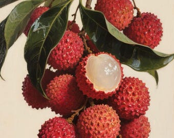 A Lychee live plant in a 4'' pot /seedings