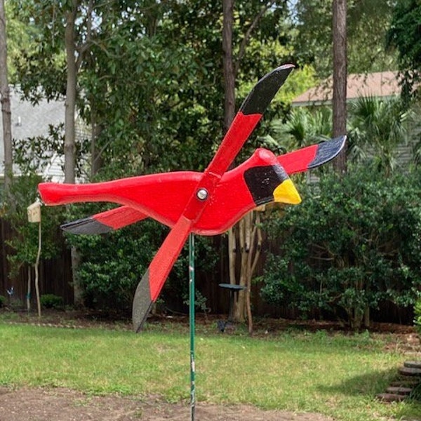 Red Cardinal L9" Whirligig