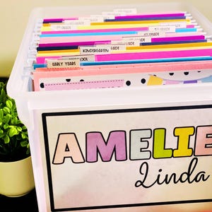 Kit imprimible de caja de recuerdos escolares: Organizador de recuerdos DIY (descarga digital)