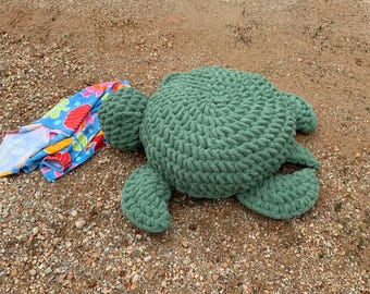 Giant Green Plush Turtle