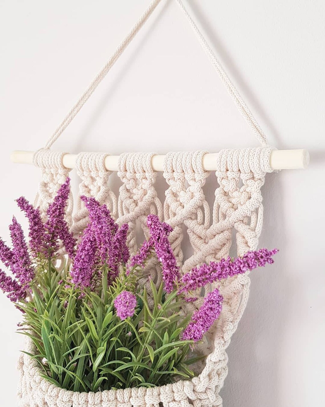 Macrame Pocket Wall Hanging /boho Deco/ Macrame Pouch / Wall Etsy UK