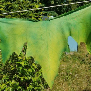 Oversized Hand Dyed Leaf Shawl Wrap Custom OOAK