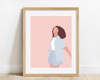 Open Book - Woman Digital Art Print