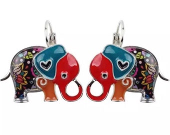 New Beautiful small Colorful elephant  Earrings