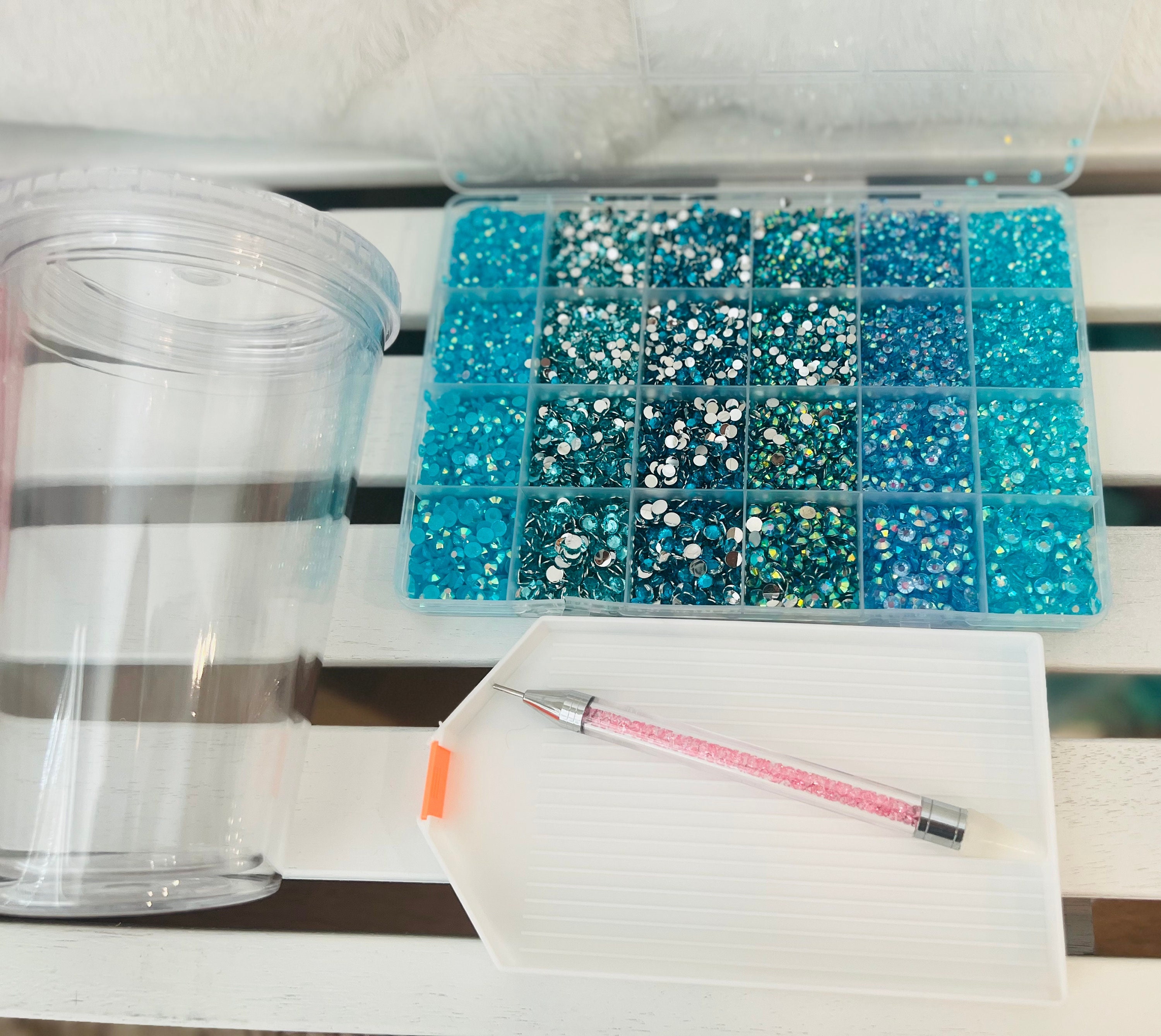 New DIY Rhinestone kit , includes double wall cup, tray and rhinestone pen