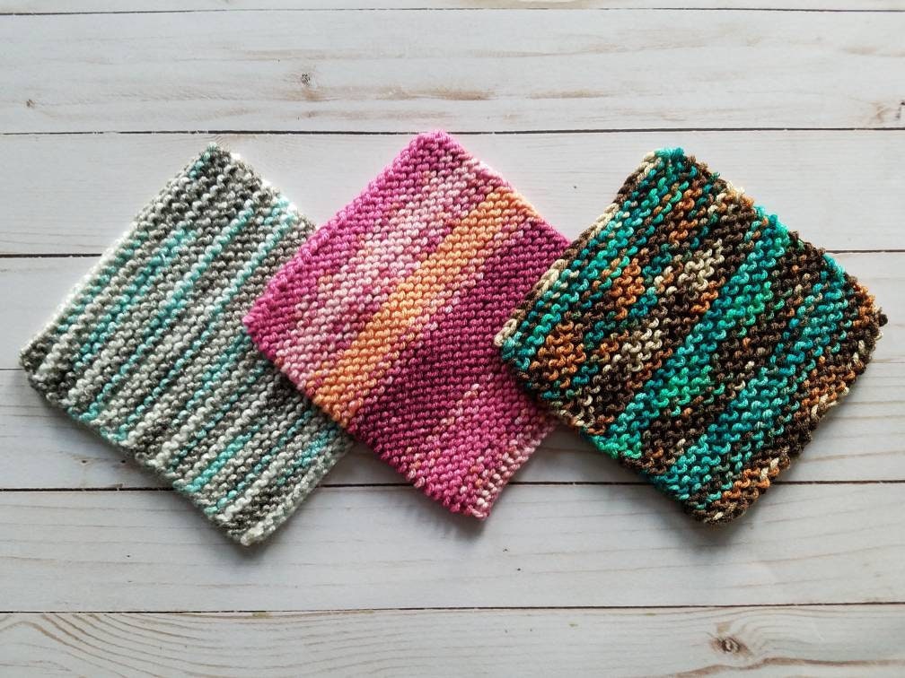 Hand-Knit Waffle Washcloth - Set of 2 – HeritageHome