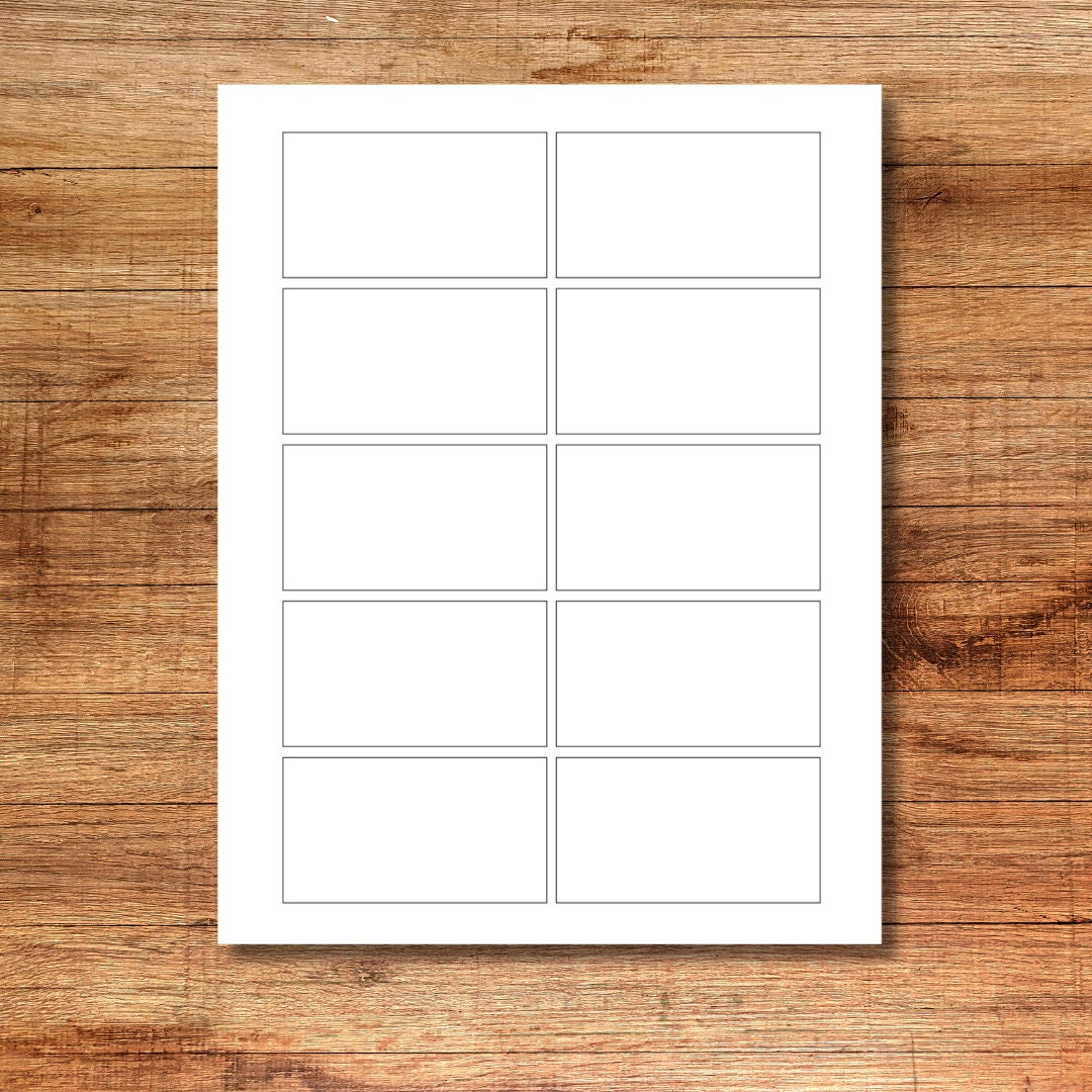 Emptyprintable Simple Card Blank Small Cards Business Card Notecards Game Flashcards Template ...