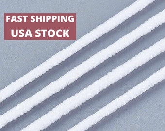 3mm Soft Round Elastic Cord: DIY Face Mask Ear Loops