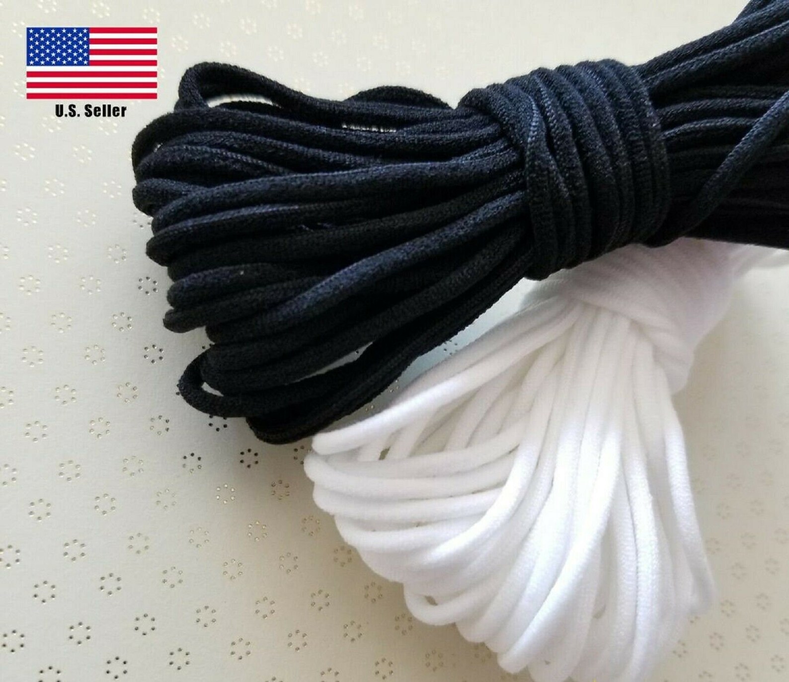 3 Mm 1/8 Round Elastic Cord for Face Mask Soft Elastic | Etsy