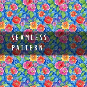 Modèle sans couture botanique rouge et vert aquarelle #01 | Motif de fleurs répétitives sans soudure | Conception florale à usage commercial gratuit