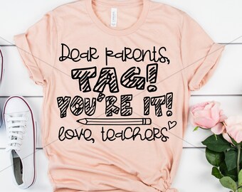 Tag You Re It Svg Etsy