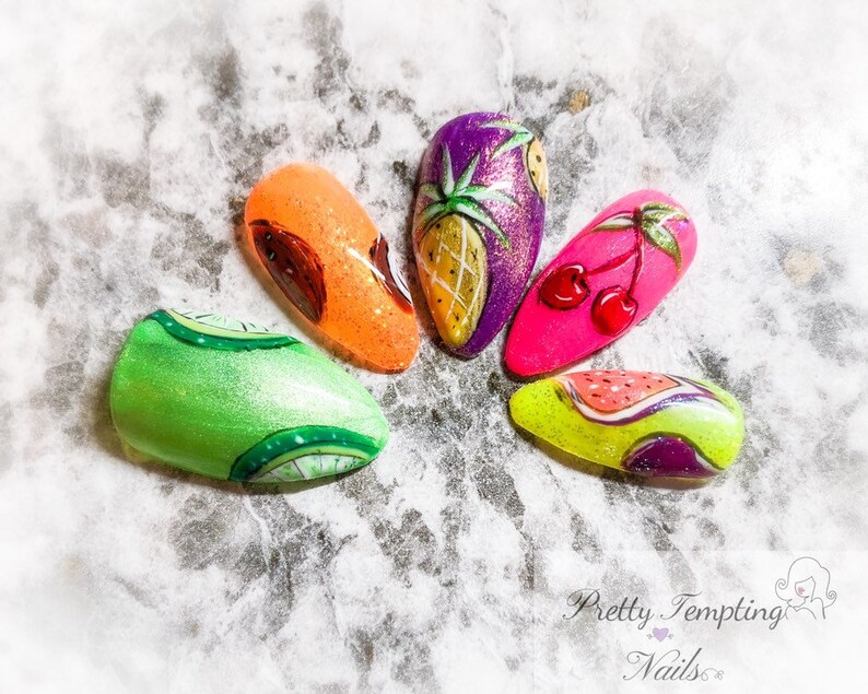 Summer Tropics Press On Nails image 1