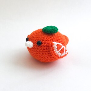 Jaffa the Orange Bird Crochet Pattern PDF, Amigurumi Fruit Food Bird Toy Pattern In English image 2