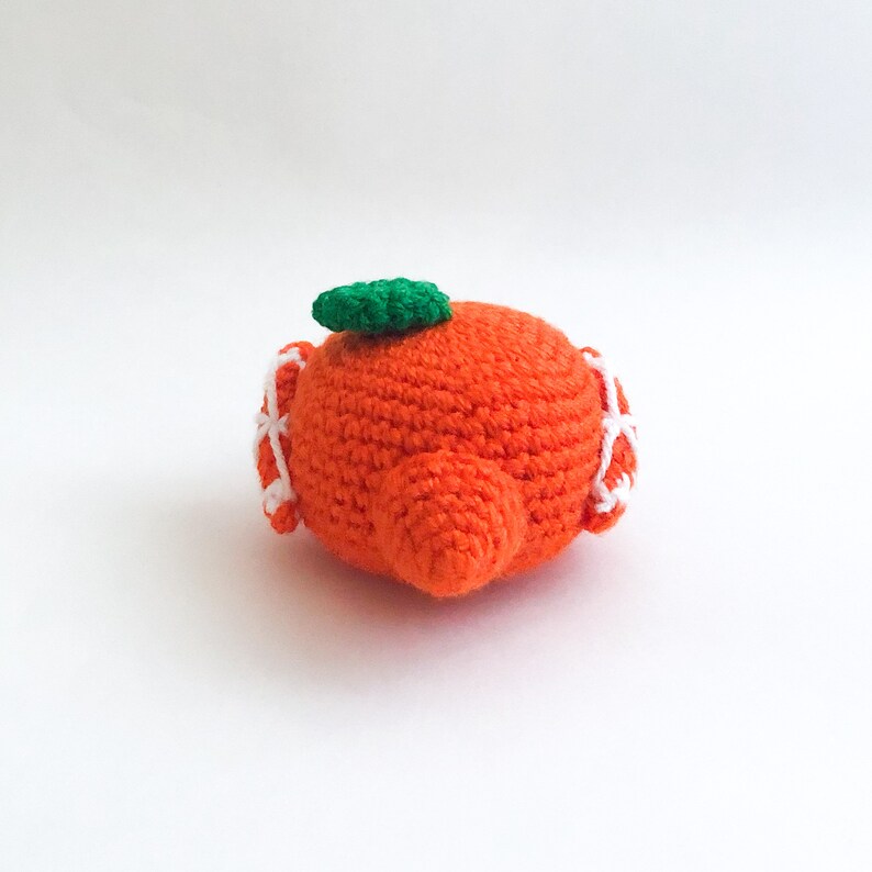 Jaffa the Orange Bird Crochet Pattern PDF, Amigurumi Fruit Food Bird Toy Pattern In English image 5