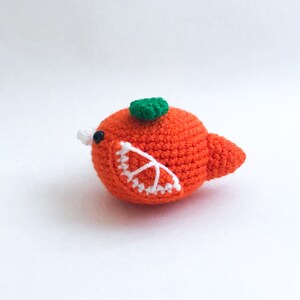 Jaffa the Orange Bird Crochet Pattern PDF, Amigurumi Fruit Food Bird Toy Pattern In English image 6