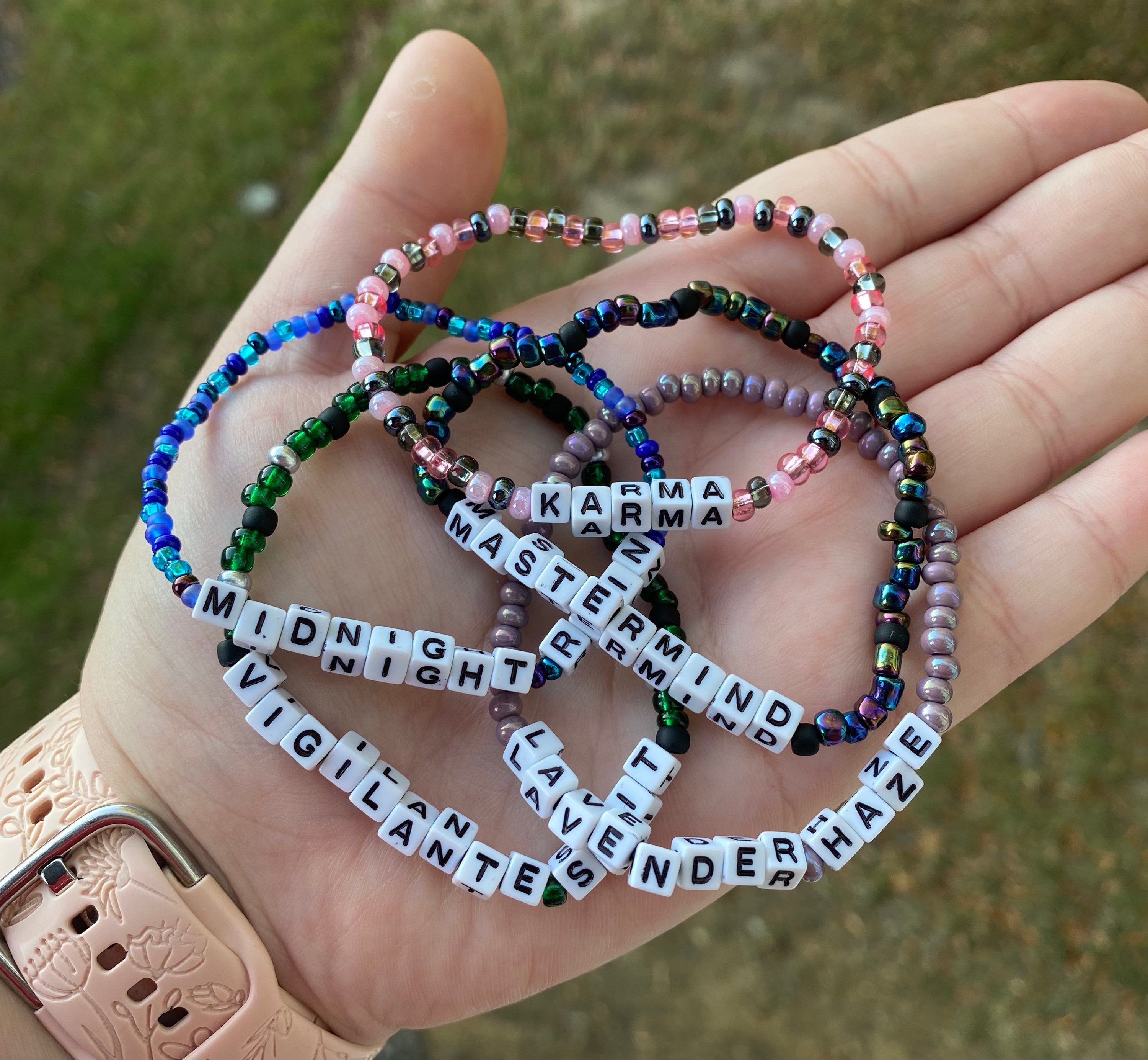 Taylor Swift Merch Midnights Album Inspired Bracelet Lavender Haze, Anti-Hero, Vigilante Shit, Karma, Mastermind More - Etsy 日本 Taylor Swift Merch Midnights Album Inspired Bracelet Lavender Haze, Anti-Hero, Vigilante Shit, Karma, Mastermind More - Etsy 日本