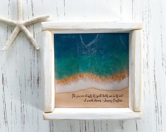 ocean epoxy resin art, beach house decor, ocean home decor, vsco girl sign, scuba diving, nautical home decor, ocean sign, ocean wall art