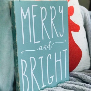 merry and bright, farmhouse christmas decor, farmhouse christmas entryway sign, rustic christmas, christmas mantel decor, christmas shelf