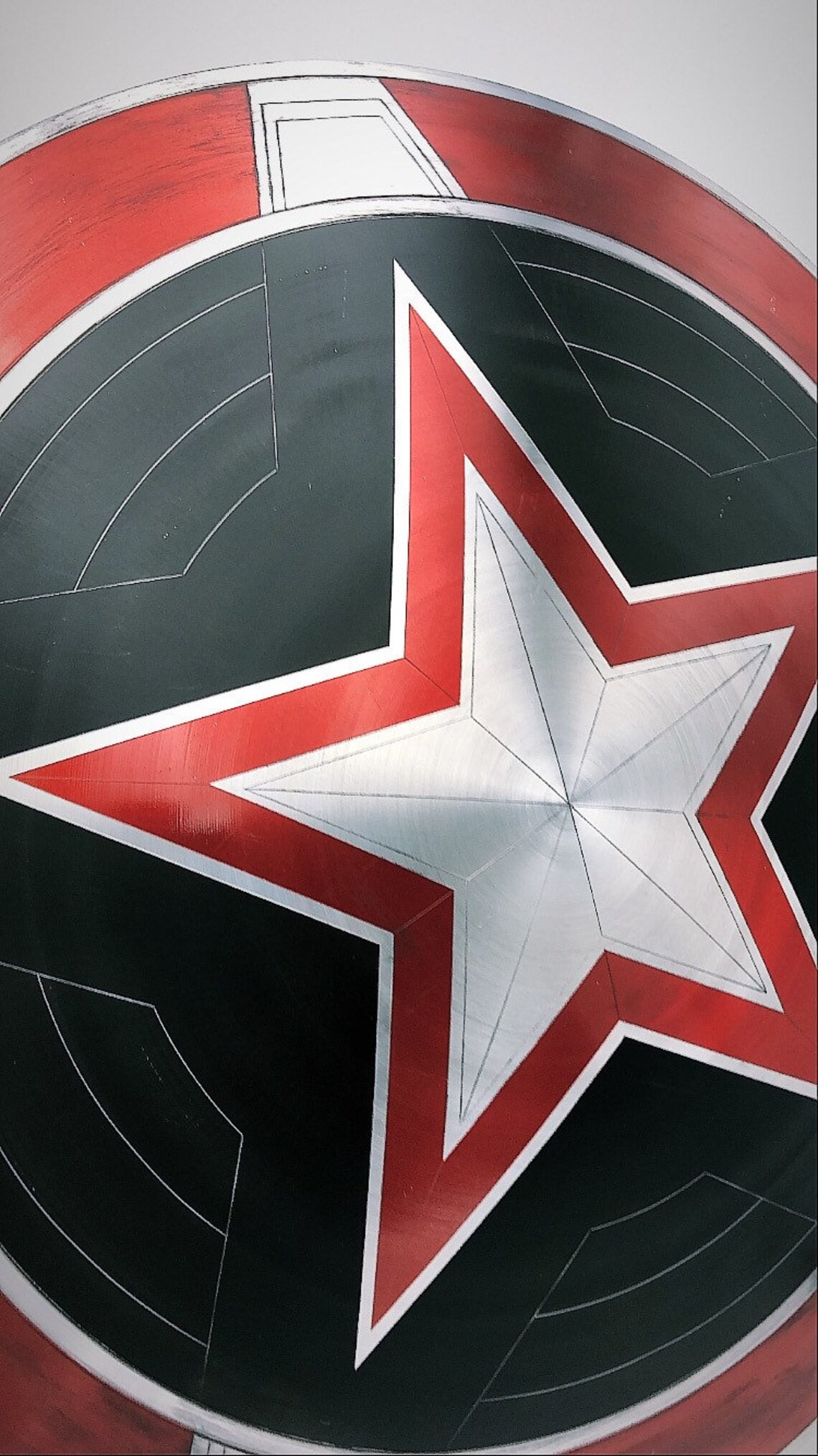 11 Red Guardian Shield Replica Prop Etsy