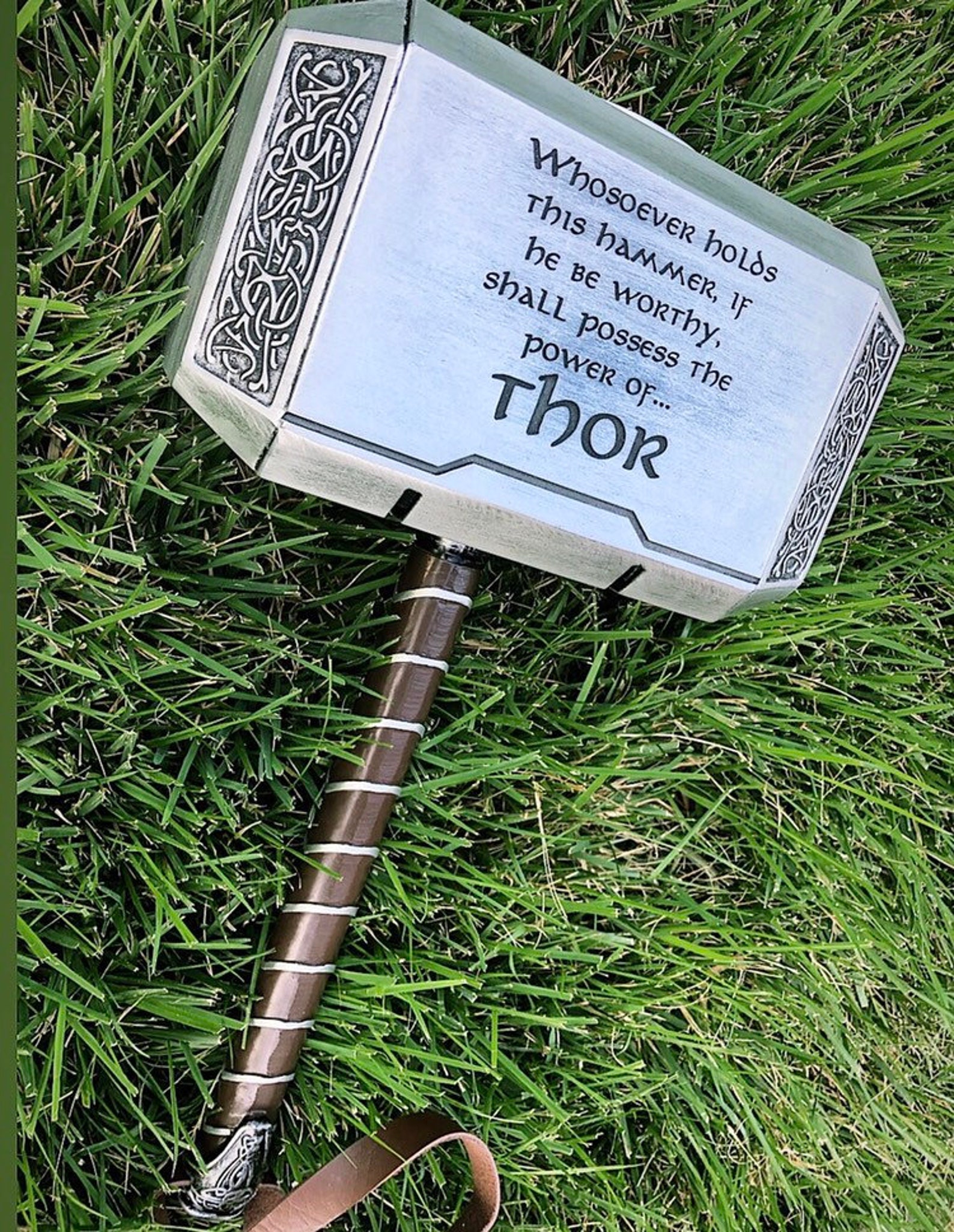 Engraved Thor God of Thunder Hammer 11 Replica Prop Resin Etsy