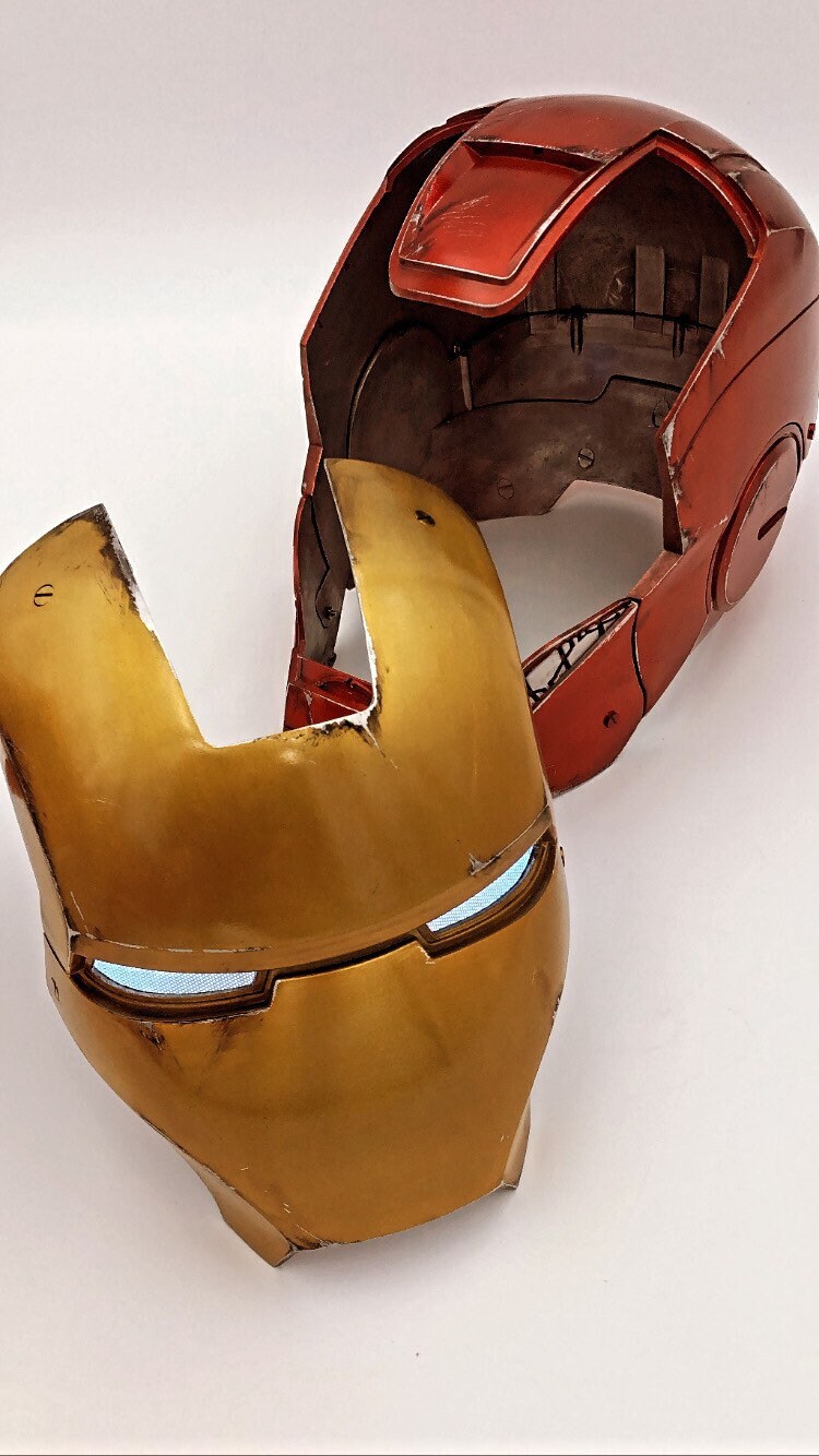 All Metal 1:1 Battle Damage Iron Man Mk3 Helmet Replica Prop - Etsy