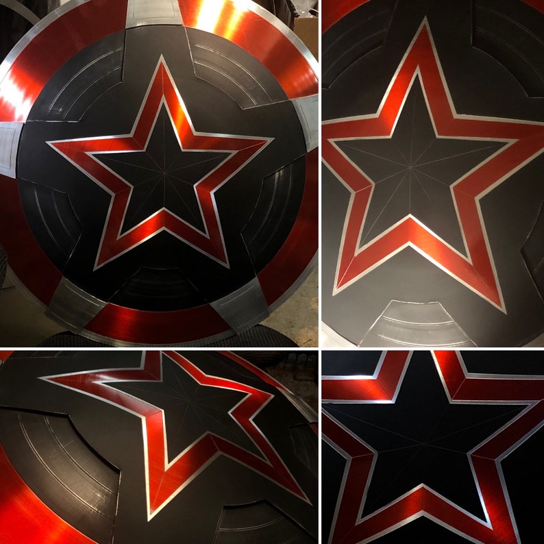 11 Red Guardian Shield Replica Prop Etsy