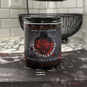 Run Little Mouse Candle: Whiskey, Spice, His Hoodie Scent