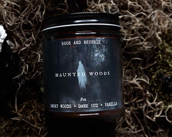 Haunted Woods candle | spooky candle, haunted house interiors, gothic candles, ghost decor