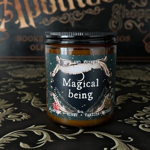 Magical Being candle | honey, spice, vanilla incense | witchy candle, cottagecore, cottage fairy, forest witch, hedge witch, autumn candle