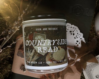 Countryside Read Candle: Sweet Tea Scented, Wood Wick, 50 Hr Burn