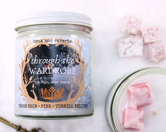 The Witch Pure Soy Wax Candle Turkish Delight And Snow Etsy