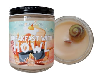 Breakfast with Howl | pumpkin spice, banana nut candle | howl and sophie | autumn candle | gifts for readers | howl merch