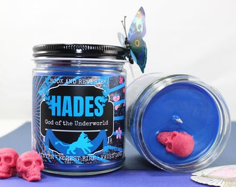 HADES candle "god of the underworld" | unique candles, persephone and hades, book and reverie, greek mythology, man scented candle, manly