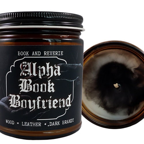 Alpha Book Boyfriend Candle Masculine Candle Smells Like a Etsy