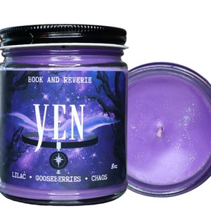 Yennefer Candle: Lilac, Gooseberries & Chaos Scent - 9oz