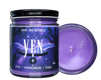 Yennefer Candle: Lilac, Gooseberries & Chaos Scent - 9oz