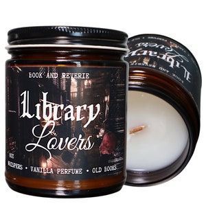 Library Lovers candle | candles for readers, gifts for readers, book themed, bookstagram