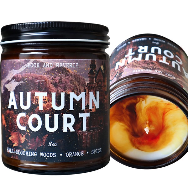 Autumn Court candle | ACOTAR, gifts for readers, book accessories,  autumn candles, Rhysand, Booktok, sjm