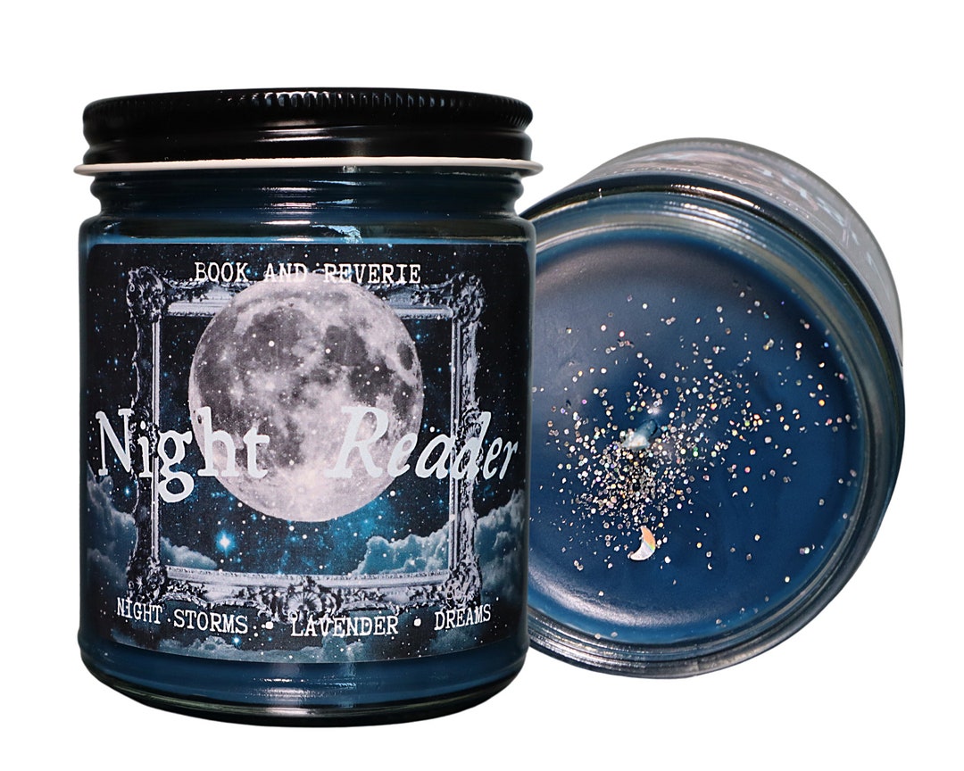 Night Reader Insomnia, Unique Candles, Calming Candles, Petrichor