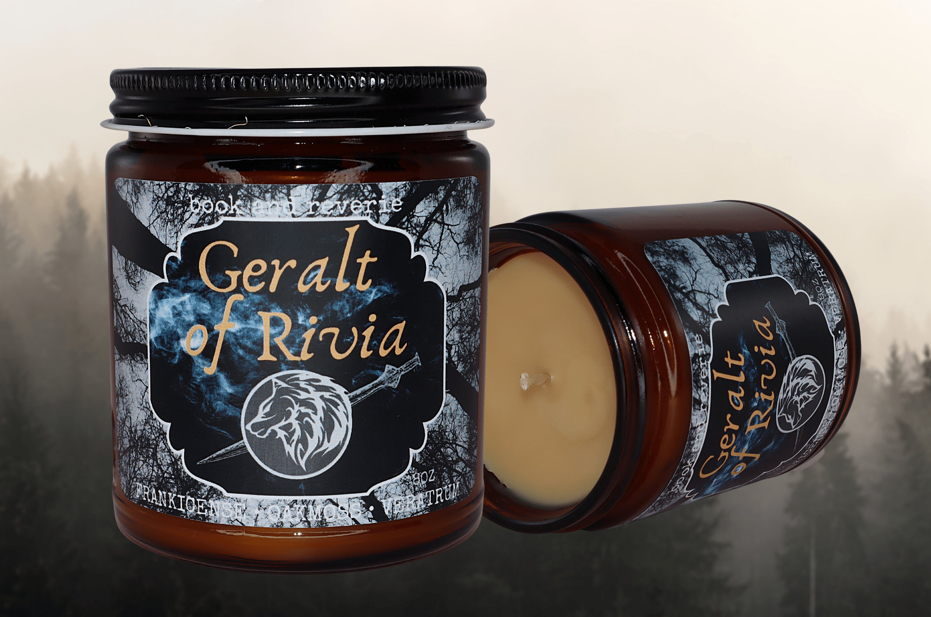 Geralt of Rivia | frankincense, oak moss and veratrum | book candle, …