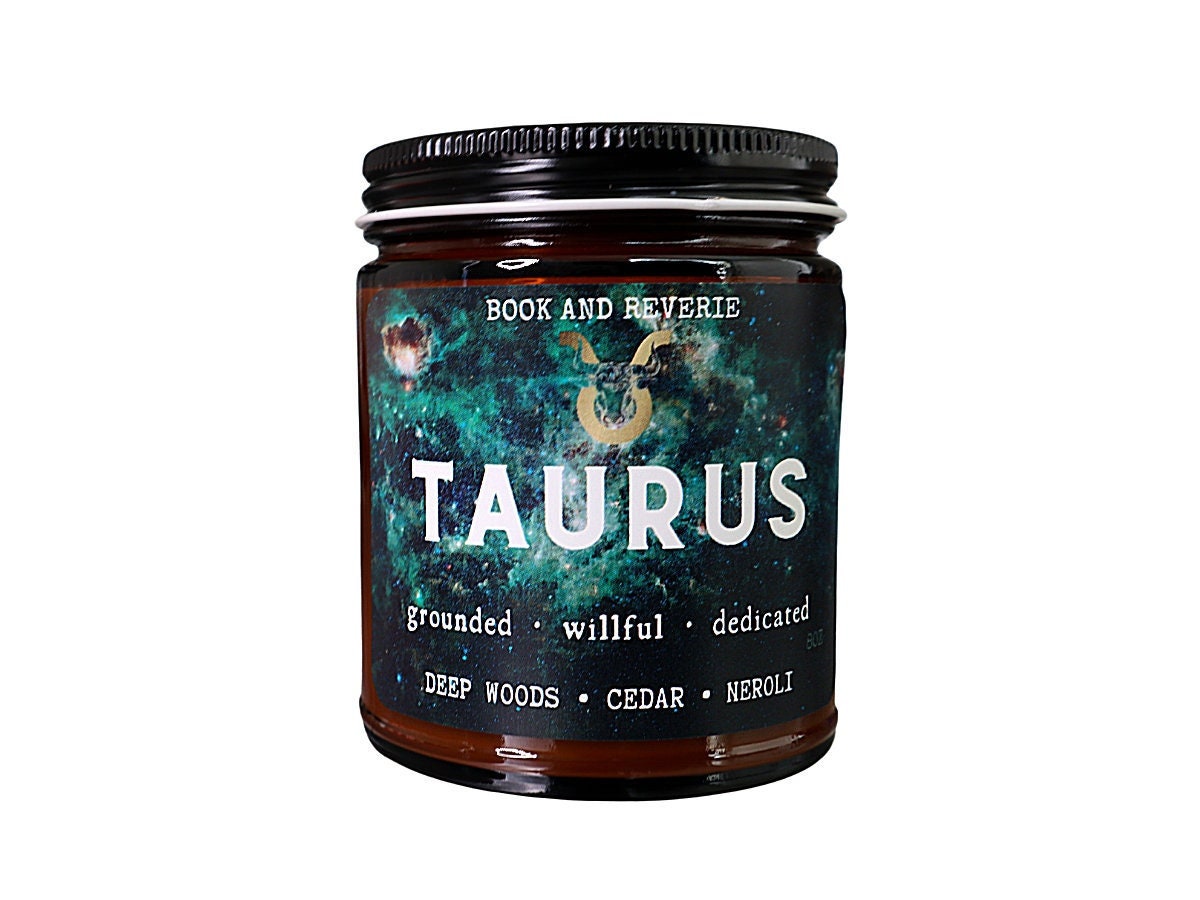 TAURUS Candle Zodiac Candle Astrology Birthday Gift Taurus Etsy