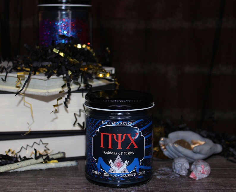 Greek mythology NYX candle goddess of night Etsy