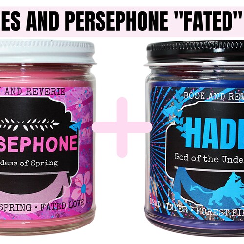 PERSEPHONE AND HADES Candle Set Greek Mythology  Comics Etsy