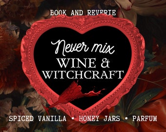 Wine and Witchcraft candle | spiced vanilla, honey jars, parfum | witchy gifts, gothic decor, funny witchy candle, gifts for witches, coven