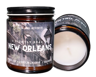 New Orleans Scented Candle: Creole Incense & Absinthe - 9oz - Halloween Candle