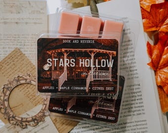 Stars Hollow in Autumn wax melts | fall apples, cinnamon, citrus zest fragrance | HIGHLY scented soy wax | human made