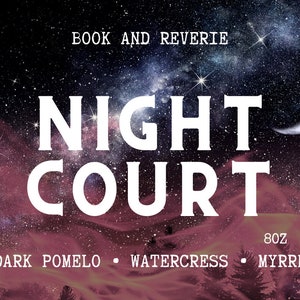 Night Court Candle: ACOTAR Inspired, Pomelo Citrus Scent (8oz)