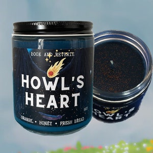 Howl&#39;s Heart candle | BESTSELLING | sophie and howl | bookish gifts