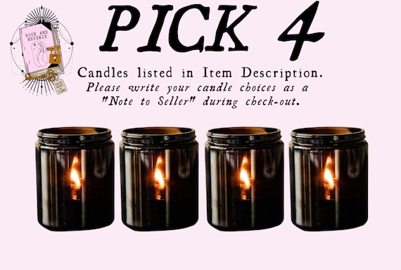 PICK-A-SCENT Spring Floral Candle 6 Pack - Choose Your Own Scents - Mix and  Match to Build Your Own Spring Candle Bundle - Scented Candles Made With